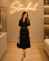 Robe tailleur ceinturée