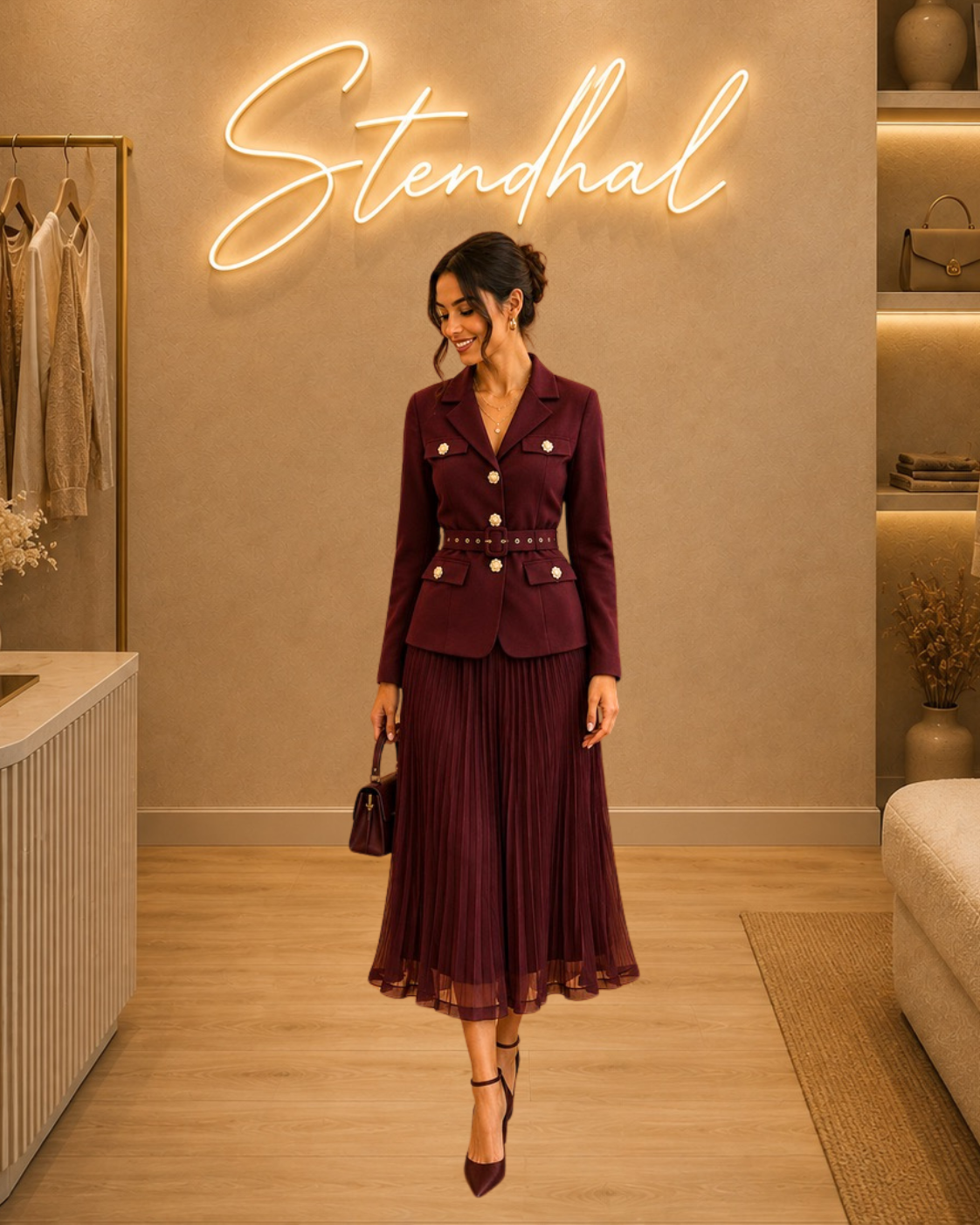 Ensemble tailleur avec blazer & jupe