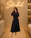 Robe à détails dorés