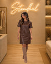 Robe simili cuir