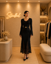 Robe maille & dentelle